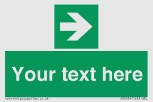 Custom Arrow Right Sign